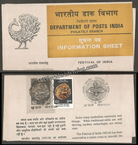 1985 Festival of India - Yaudheya Coin Brochure