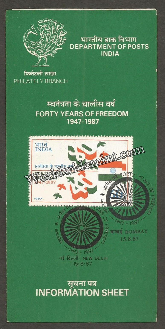 1987 Forty Years of Freedom - Independence Brochure