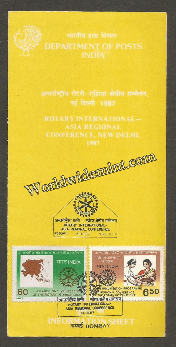 1987 Asia Regional Conf. of the Rotary Int. - 2v Set Brochure