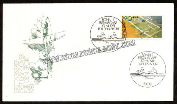 1981 Germany Sports FDC - Rowing #FA192