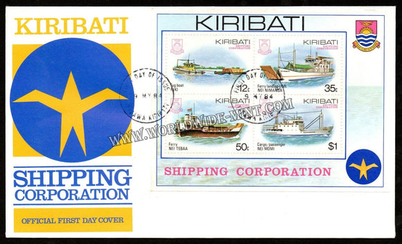 1984 Kiribati Shipping Corporation MS FDC - Ships #FA225