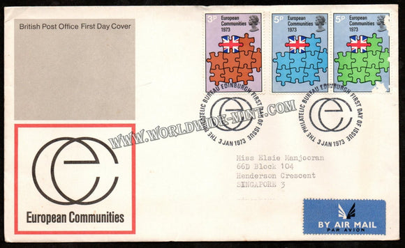 1973 UK European Communities FDC #FA262