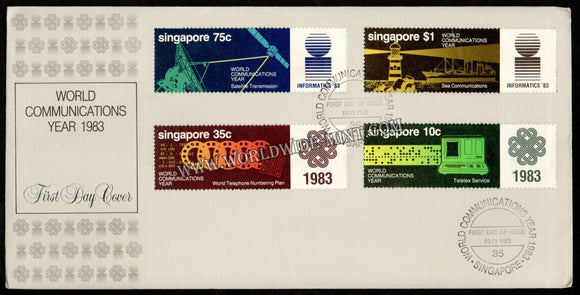 1983 Singapore World Communication year FDC #FA362