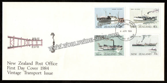 1984 New Zealand Vintage Transport Issue FDC #FA397