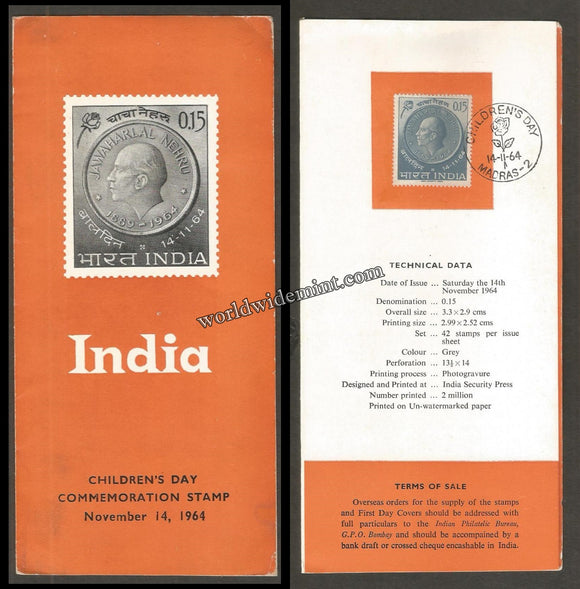 1964 INDIA Children's Day Brochure