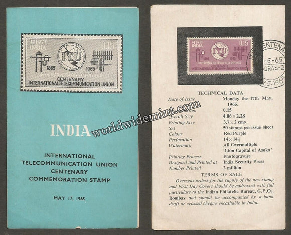 1965 INDIA International Telecommunication Union Brochure