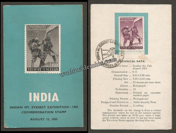 1965 INDIA Mt. Everest Expedition Brochure