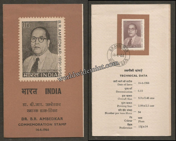 1966 INDIA Dr. B. R. Ambedkar Brochure