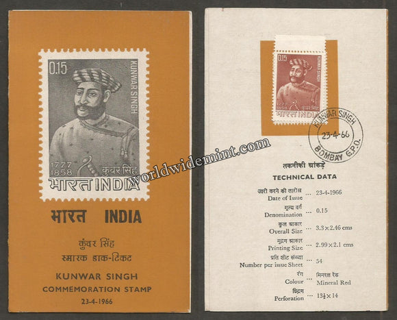 1966 INDIA Babu Kunwar Singh Brochure