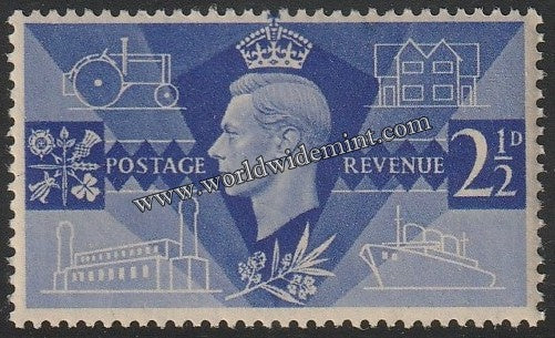 GREAT BRITAIN 1946 - VICTORY ISSUE MNH SG: 491