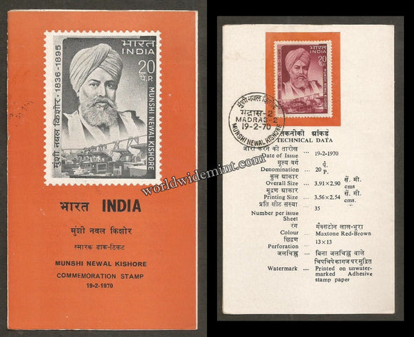 1970 INDIA Munshi Newal Kishore Brochure