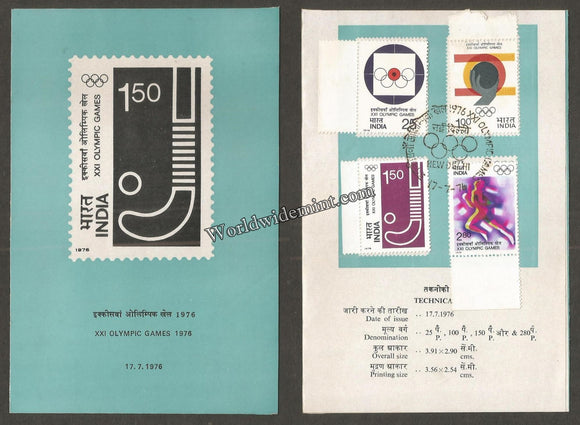 1976 XXI Olympics Games - 4v Set Brochure