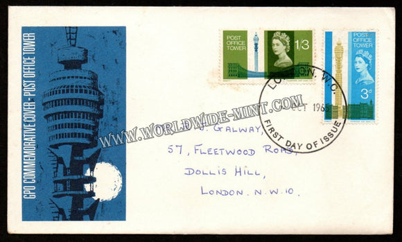 1965 Great Britain Post Office Tower FDC #FA77
