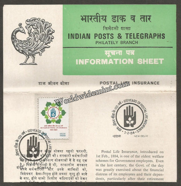 1984 100 Years of Postal Life Insurance Brochure