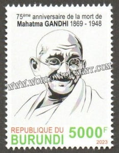 2023 Burundi Gandhi High Face value 1v #Gan483