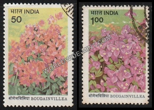 1985 Bougainvillea-Set of 2 Used Stamp