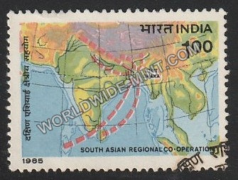 1985 South Asian Regional Co-operation-Member Countries  Used Stamp