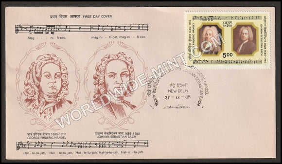 1985 George Frideric Handel & Johann Sebastian Bach  FDC