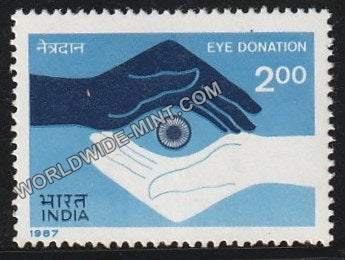 1987 100 years of Service to the Blind - Eye Donation MNH