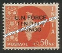 1963 India UN forces in Congo - 50np MNH