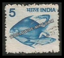 INDIA Pisciculture (Large Star) 6th Series(5) Definitive Used Stamp