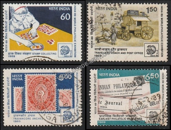1989 India 89-Set of 4 Used Stamp