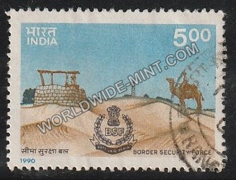 1990 Border Security Force Used Stamp