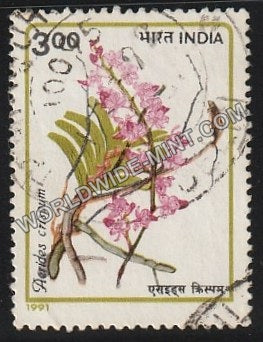1991 Orchids-Aerides crispum Used Stamp