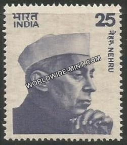 INDIA Nehru - Large Portrait - Die I (25) Definitive MNH