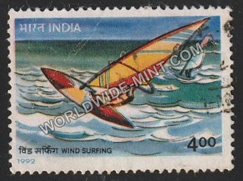 1992 Adventure Sports-Wind Surfing Used Stamp