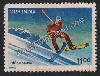 1992 Adventure Sports-Skiing Used Stamp