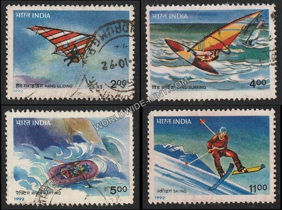 1992 Adventure Sports-Set of 4 Used Stamp
