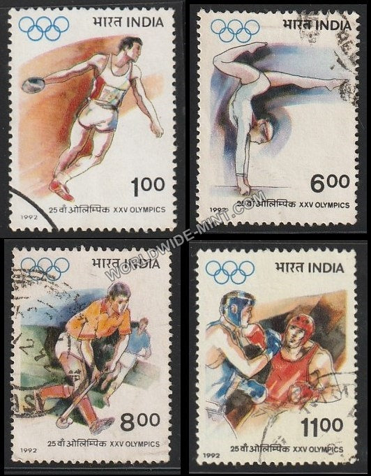 1992 XXV Olympics-Set of 4 Used Stamp
