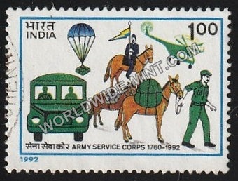 1992 Army Service Corps Used Stamp