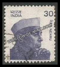INDIA Nehru - Small Portrait (30) Definitive Used Stamp