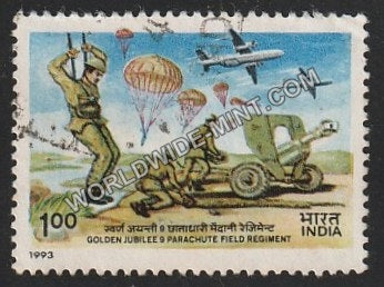 1993 9 Parachute Field Regiment Golden Jubilee Used Stamp
