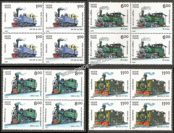 1993 Mountain Locomotives-Set of 4 Block of 4 MNH
