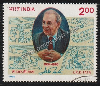 1994 J.R.D.Tata Used Stamp