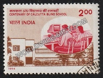 1994 Centenary of Calcutta Blind School Used Stamp