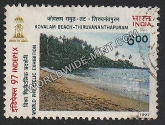 1997 Beaches of India-INDEPEX '97-Kovalam Beach Used Stamp
