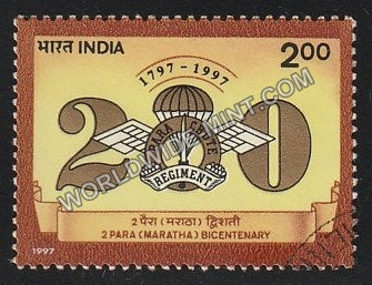 1997 2nd Para Maratha Bi-centenary Used Stamp