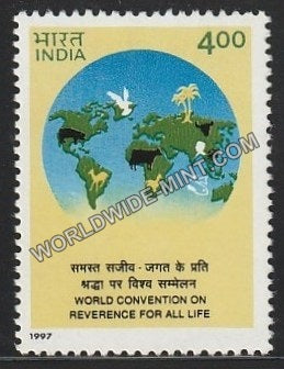 1997 World Convention on Reverence for all life MNH