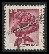 INDIA Rose 9th Series(2 00) Definitive Used Stamp