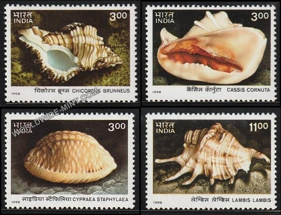 1998 Sea Shells-Set of 4 MNH