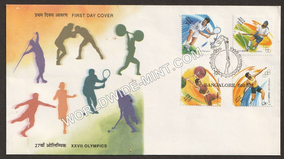 2000 XXVII Olympics-4V FDC