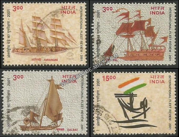 2001 International Fleet Review 2001-Set of 4 Used Stamp