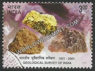 2001 Geological Survey of India Used Stamp