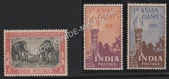 1951 INDIA Complete Year Pack MNH