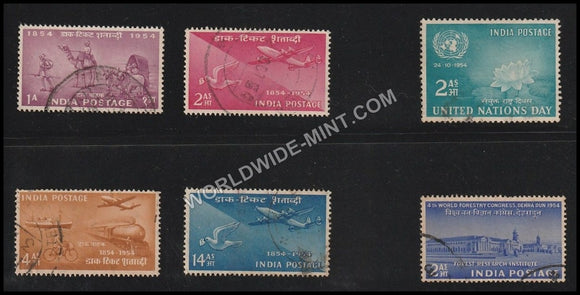 1954 INDIA Complete Year Pack Used