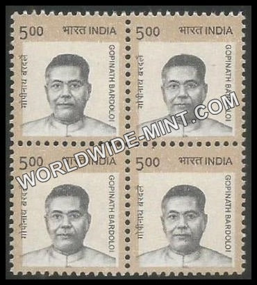 INDIA Gopinath Barodolao 11th Series (5 00 ) Definitive Block of 4 MNH